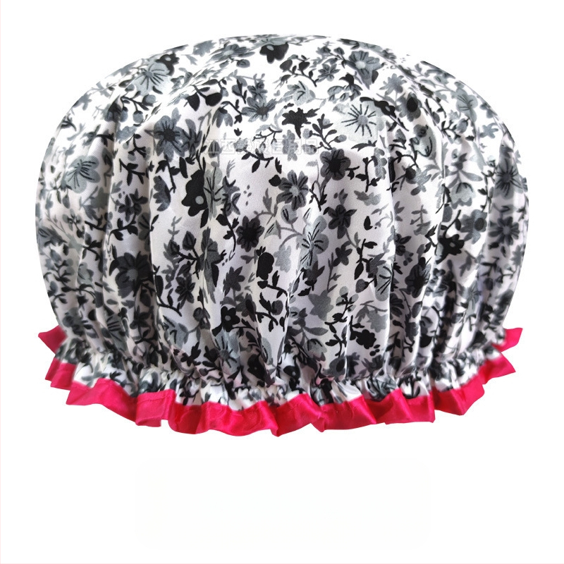 Bonetă de duș din PEVA, impermeabilă, cu dublu strat, fără logo, personalizabilă