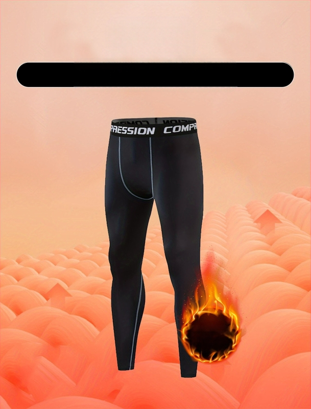 Мъжки спортни панталони с флисово подплата, тясно прилепнали за тренировки, 90% полиестер в смесени влакна, подходящи за всички сезони