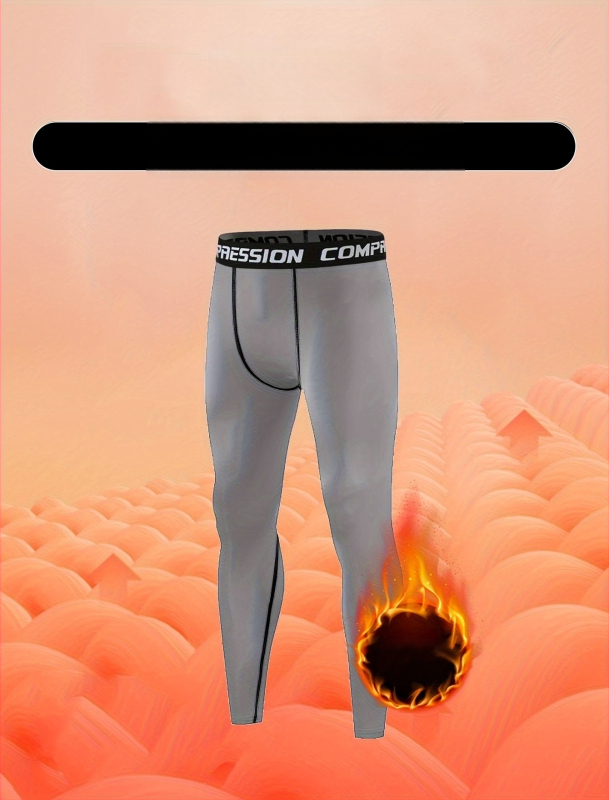 Мъжки спортни панталони с флисово подплата, тясно прилепнали за тренировки, 90% полиестер в смесени влакна, подходящи за всички сезони