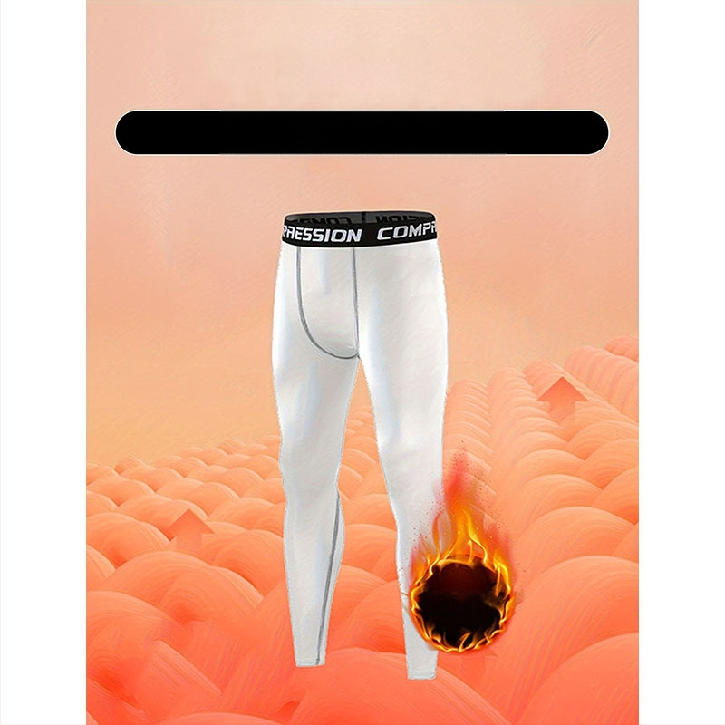 Мъжки спортни панталони с флисово подплата, тясно прилепнали за тренировки, 90% полиестер в смесени влакна, подходящи за всички сезони