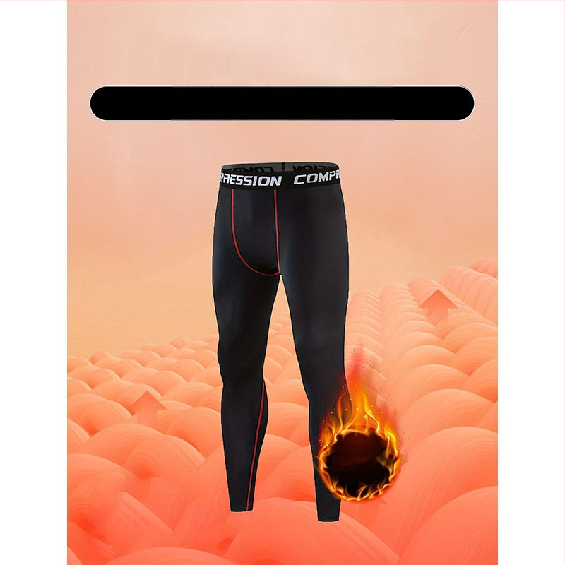 Мъжки спортни панталони с флисово подплата, тясно прилепнали за тренировки, 90% полиестер в смесени влакна, подходящи за всички сезони