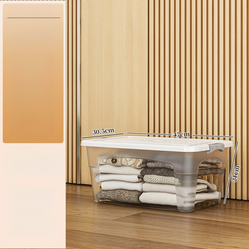 Пластмасова кутия за съхранение с колела — мултифункционална, 50–60 л, прахоустойчива и влагозащитна