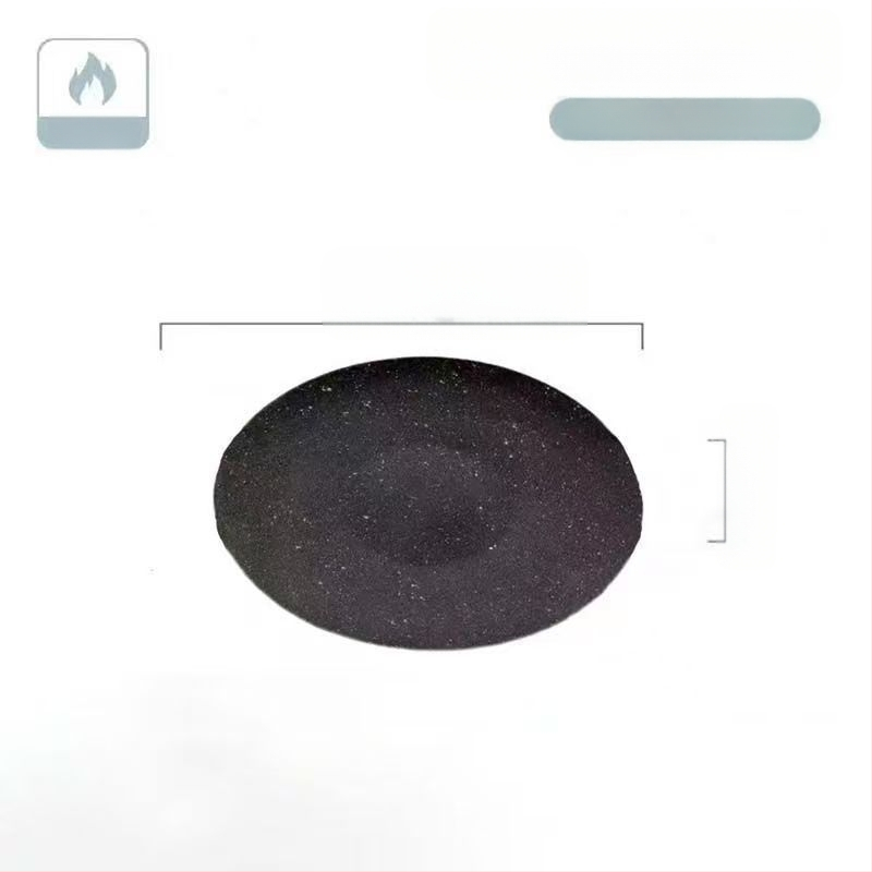 Teppanyaki grill tiganj od lijevanog željeza s Maifan kamenom, za kazetnu ploču, premaz protiv prijanjanja, okruglog oblika