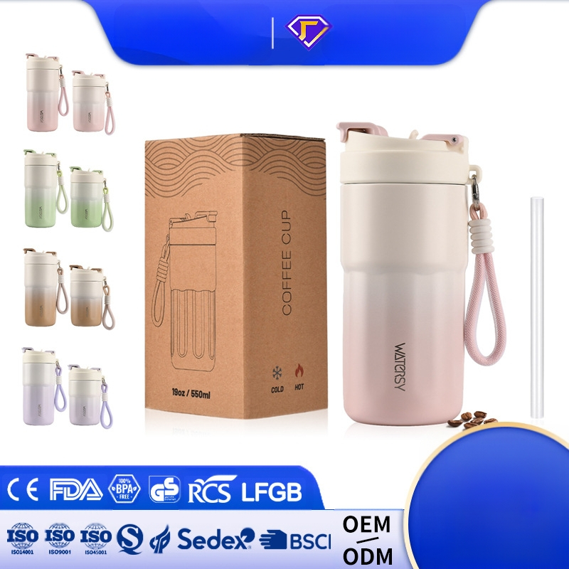 Termosz pohár 316-os rozsdamentes acél belső és külső falával, tealeeresztő kialakítás, 36 óránál hosszabb hőszigetelés, egyszerű stílus, irodai használat