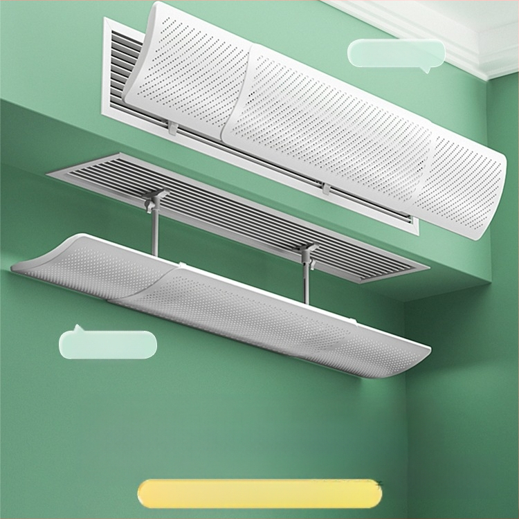 Deflector de aer pentru aer condiționat, model 985, material: floare de mătase, pentru dormitor