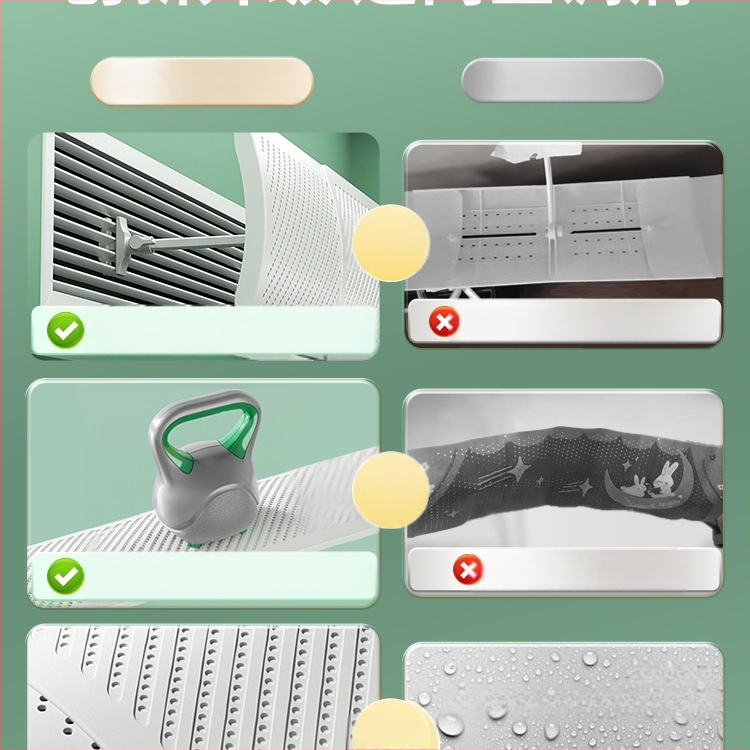 Deflector de aer pentru aer condiționat, model 985, material: floare de mătase, pentru dormitor