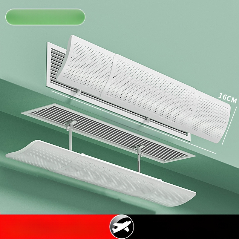 Deflector de aer pentru aer condiționat, model 985, material: floare de mătase, pentru dormitor