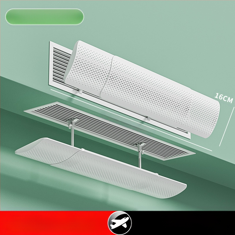 Deflector de aer pentru aer condiționat, model 985, material: floare de mătase, pentru dormitor