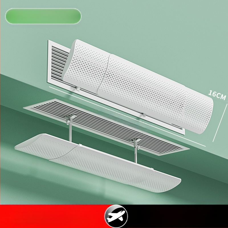Deflector de aer pentru aer condiționat, model 985, material: floare de mătase, pentru dormitor