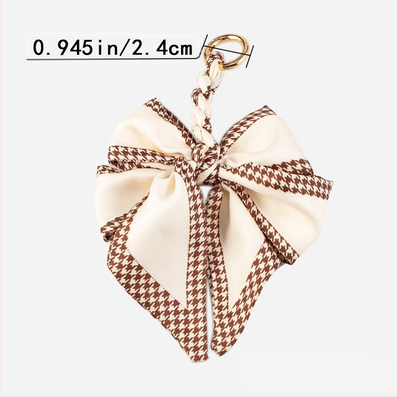 Висяща висулка за чанта – Ouman, полиестер, Зимен сезон 2024, геометричен принт, лицензирана частна марка