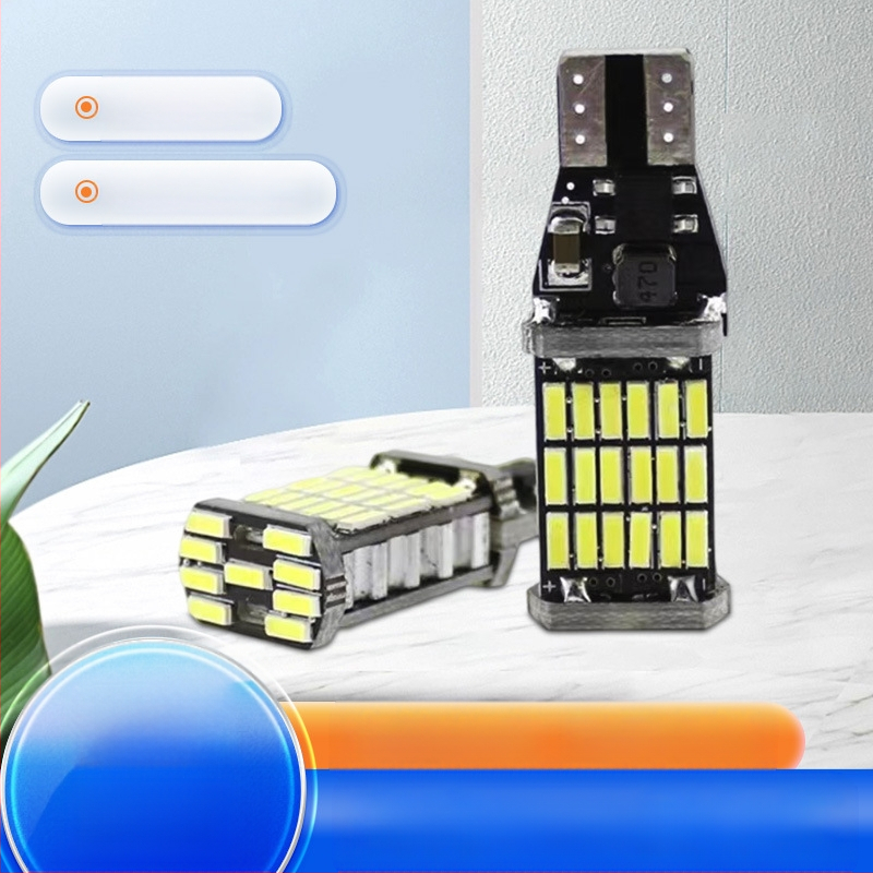 Automobilio LED atbulinės eigos lemputė, T15, 45-SMD 4014, Aukštas ryškumas (10W; 12-30V; 999LM; 4014; 7500-8000K)