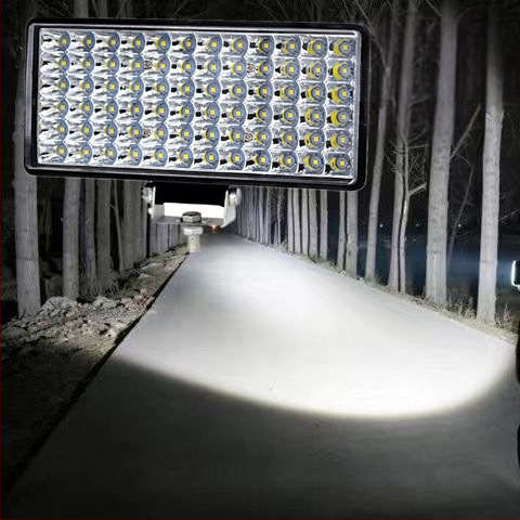 Több‑LED spotfény járművekhez – 144W, 12–80V, IP67, repülőipari alumínium, 30000 óra élettartam