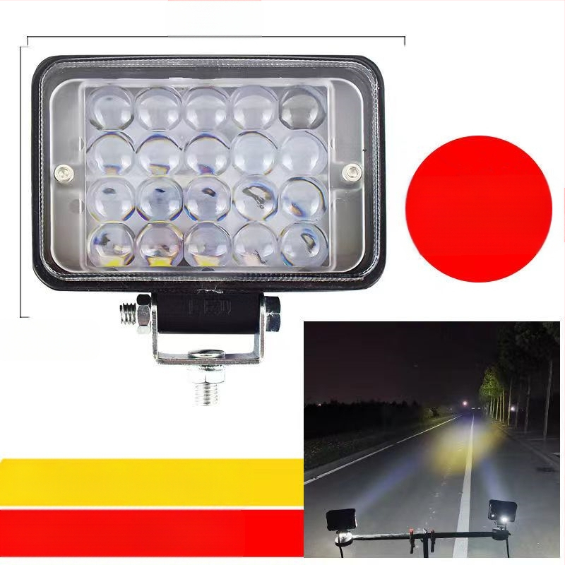 Több‑LED spotfény járművekhez – 144W, 12–80V, IP67, repülőipari alumínium, 30000 óra élettartam