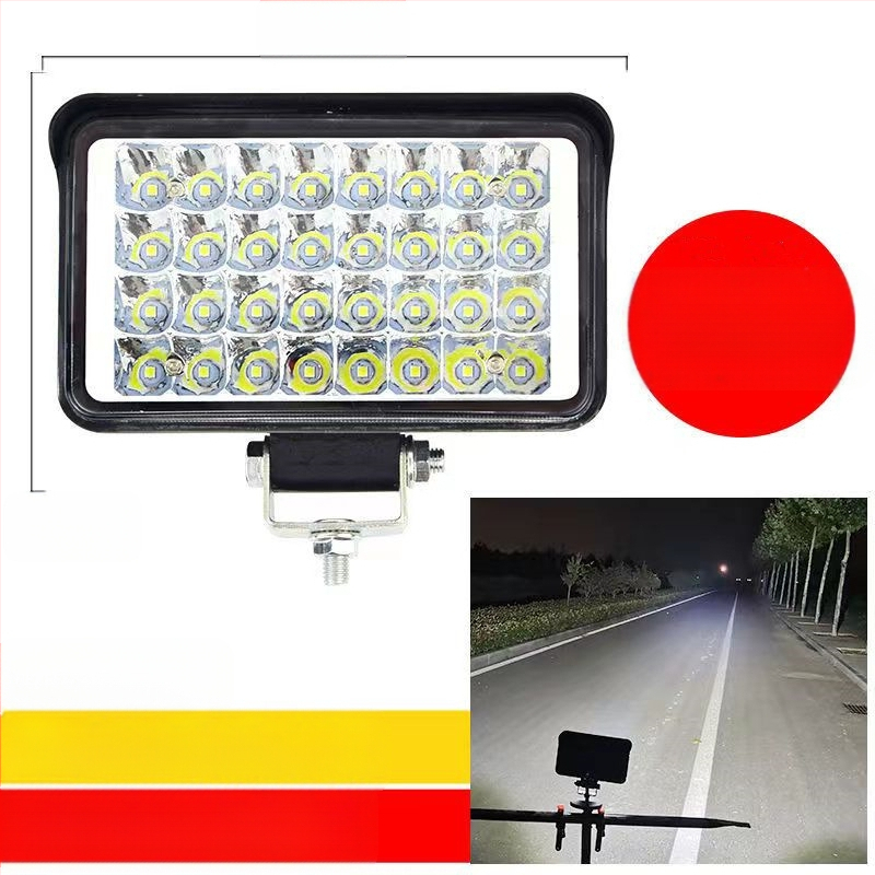 Több‑LED spotfény járművekhez – 144W, 12–80V, IP67, repülőipari alumínium, 30000 óra élettartam