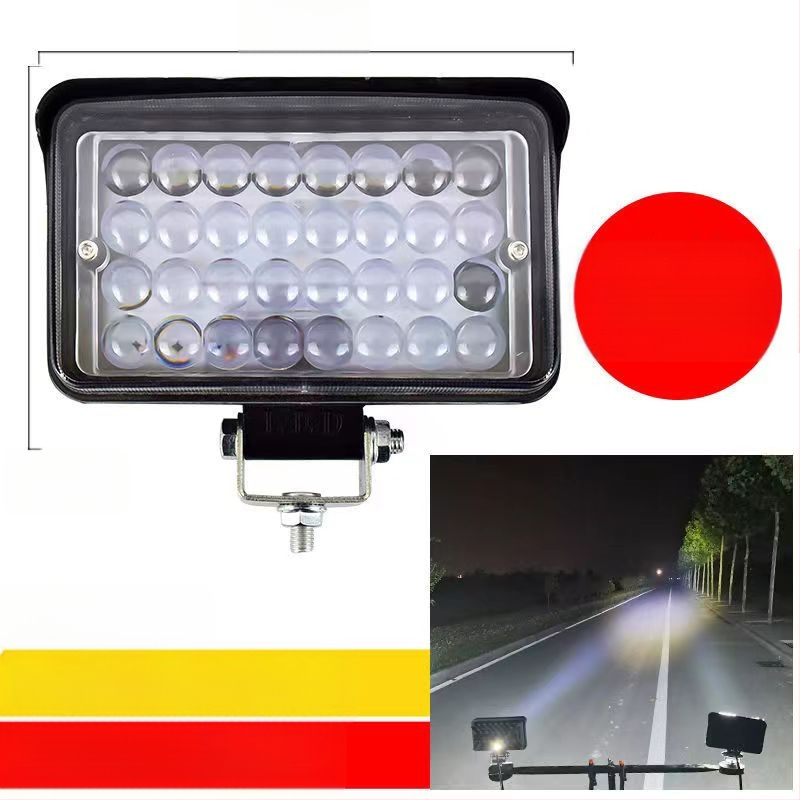 Több‑LED spotfény járművekhez – 144W, 12–80V, IP67, repülőipari alumínium, 30000 óra élettartam