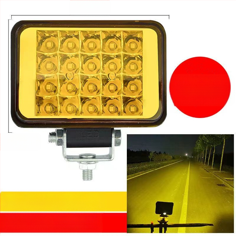 Több‑LED spotfény járművekhez – 144W, 12–80V, IP67, repülőipari alumínium, 30000 óra élettartam