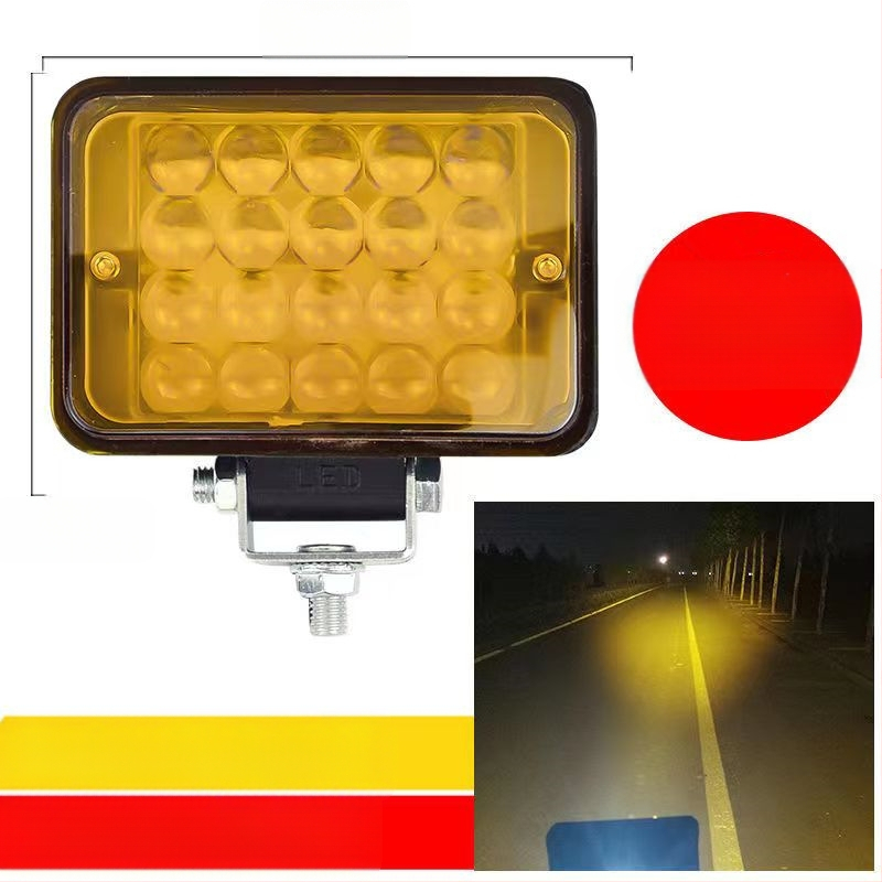 Több‑LED spotfény járművekhez – 144W, 12–80V, IP67, repülőipari alumínium, 30000 óra élettartam