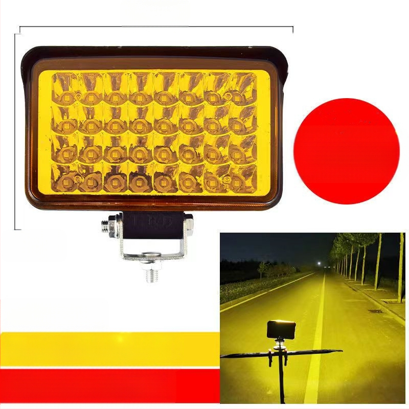 Több‑LED spotfény járművekhez – 144W, 12–80V, IP67, repülőipari alumínium, 30000 óra élettartam