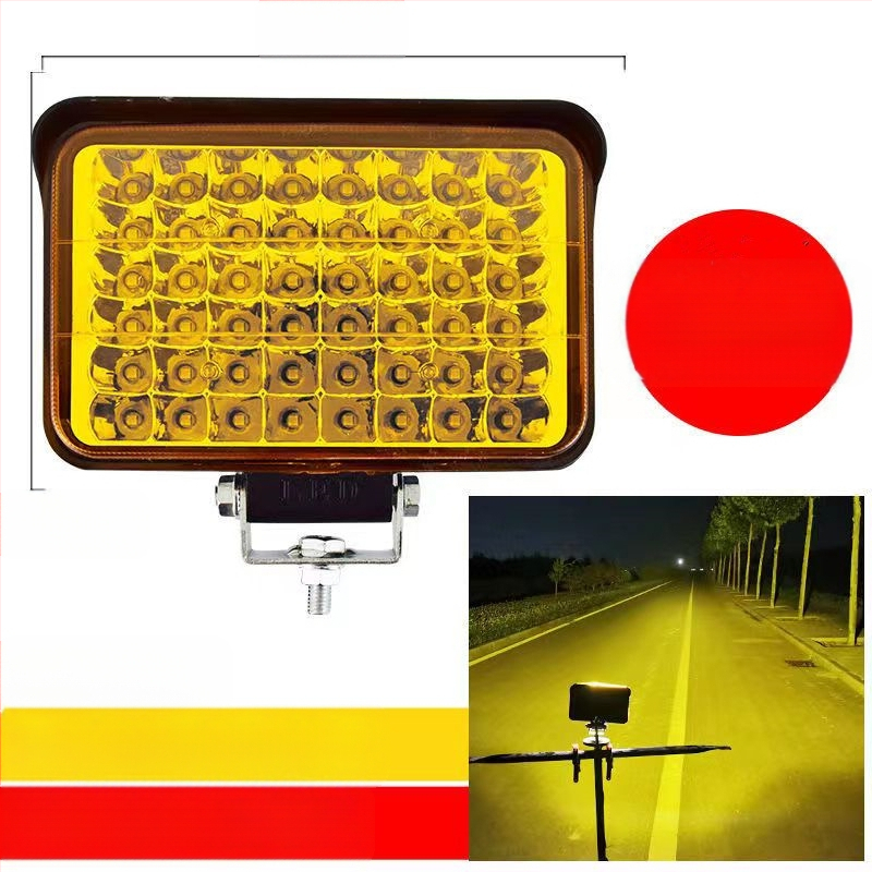 Több‑LED spotfény járművekhez – 144W, 12–80V, IP67, repülőipari alumínium, 30000 óra élettartam