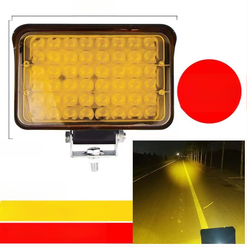 Több‑LED spotfény járművekhez – 144W, 12–80V, IP67, repülőipari alumínium, 30000 óra élettartam