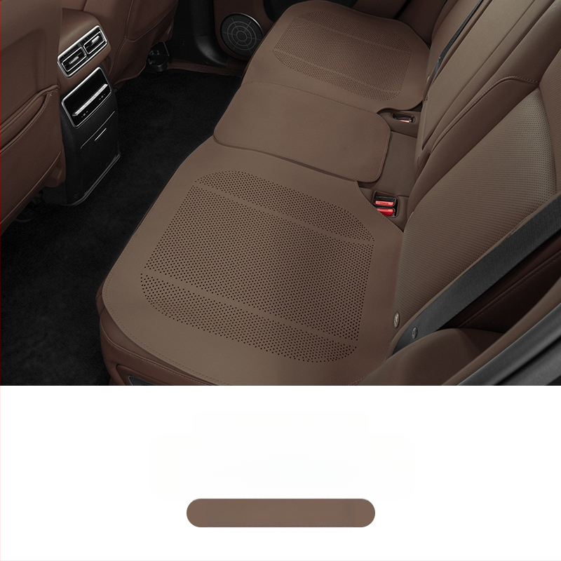 Auto armatuurlaua libisemisvastane matt keskse konsoolile koos telefoniga ja parfüümiga hoiukohaga — lame minimalistlik stiil, nahapind, looduslike kiudude täidis, kohandatav, ventilatsioon