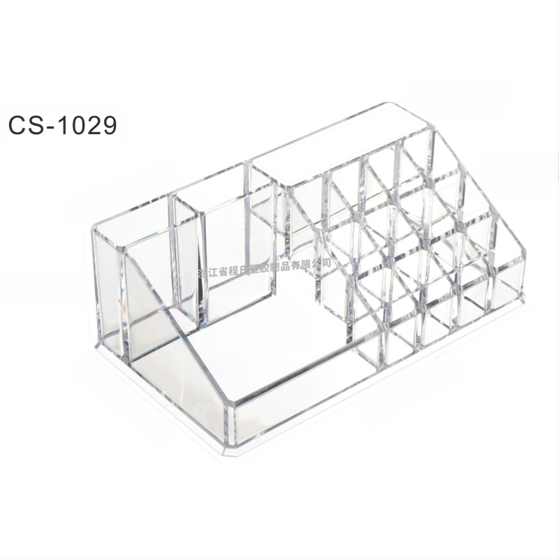 Skaidrus, sulankstomas stalčių dėklas kosmetikai ir smulkmenoms – biuro organizatorius nordiško stiliaus (akrilas; Yiwu kilmė)