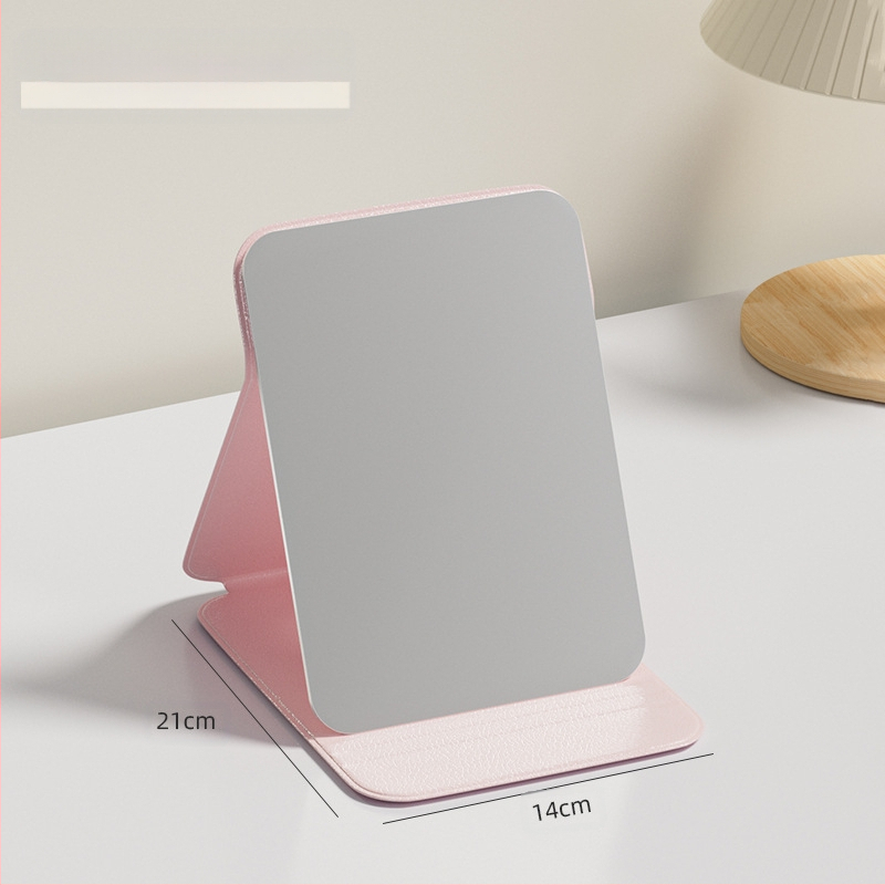 Сгъваемо козметично огледало с PU/PS/PVC рамка и алуминиево огледало – настолно козметично огледало, печат на лого и персонализация