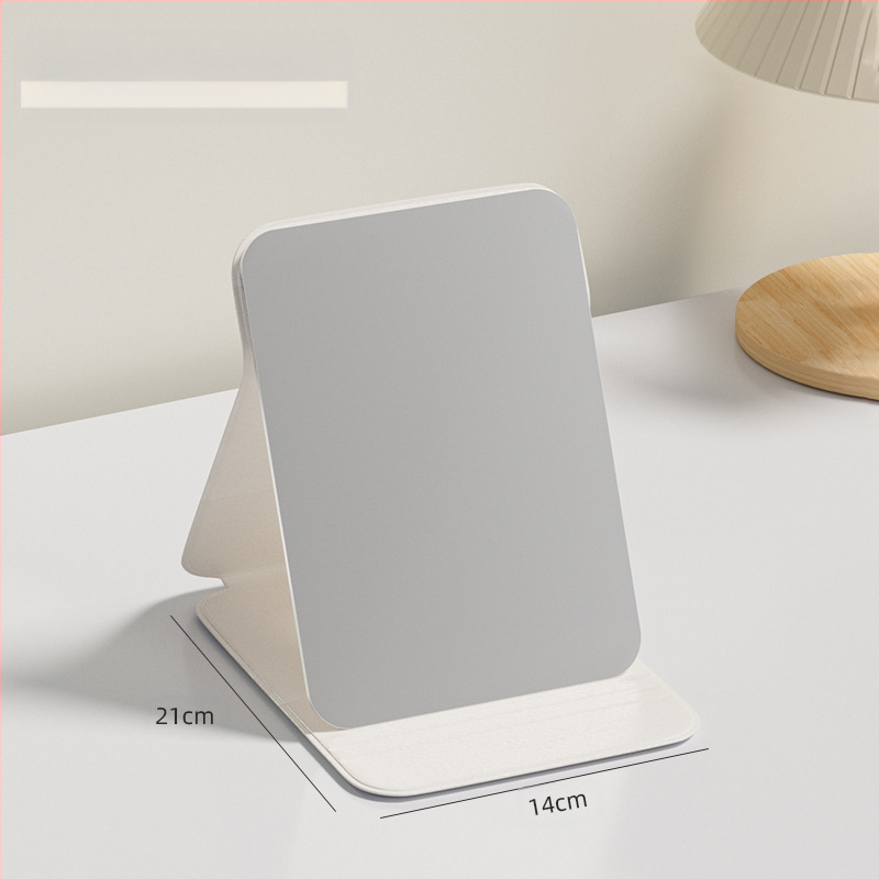 Сгъваемо козметично огледало с PU/PS/PVC рамка и алуминиево огледало – настолно козметично огледало, печат на лого и персонализация