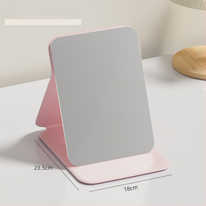 Сгъваемо козметично огледало с PU/PS/PVC рамка и алуминиево огледало – настолно козметично огледало, печат на лого и персонализация