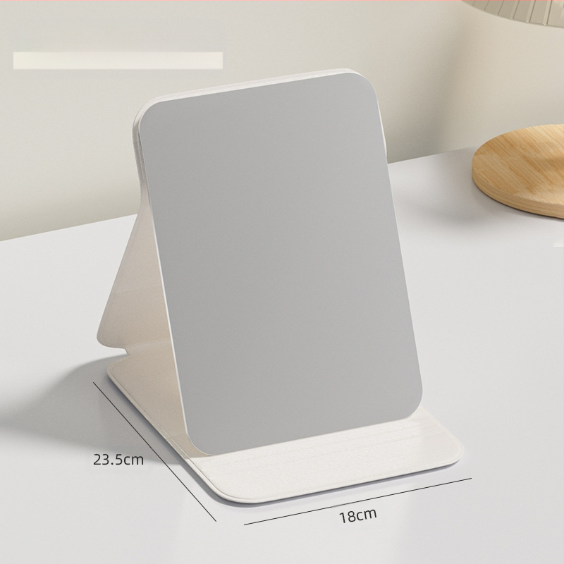 Сгъваемо козметично огледало с PU/PS/PVC рамка и алуминиево огледало – настолно козметично огледало, печат на лого и персонализация