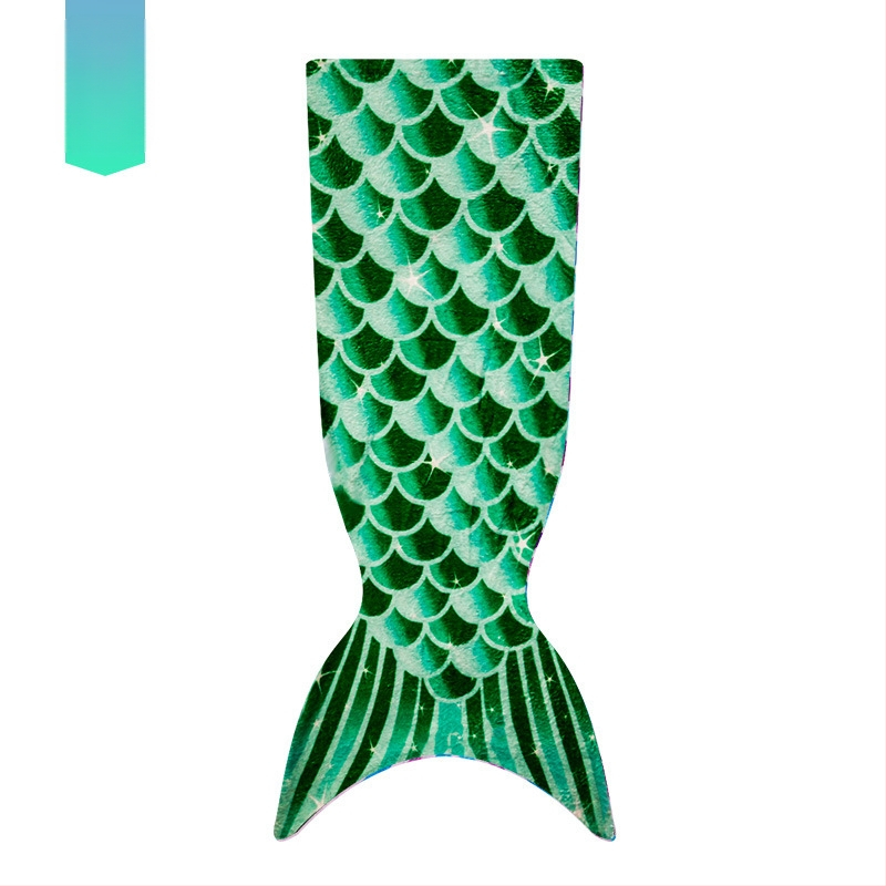 Sellőfarok pléd - puha, bőrbarát, meleg; poliészter anyag, 300 g, tavasz és ősz, geometriai mintázat, gyermekek és felnőttek részére