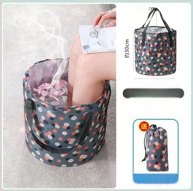 Vas pliabil portabil pentru picioare, pentru călătorii — PVC, design pliabil, pentru adulți