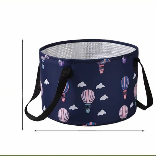 Vas pliabil portabil pentru picioare, pentru călătorii — PVC, design pliabil, pentru adulți