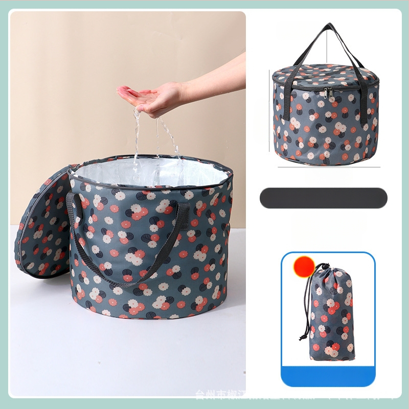 Vas pliabil portabil pentru picioare, pentru călătorii — PVC, design pliabil, pentru adulți