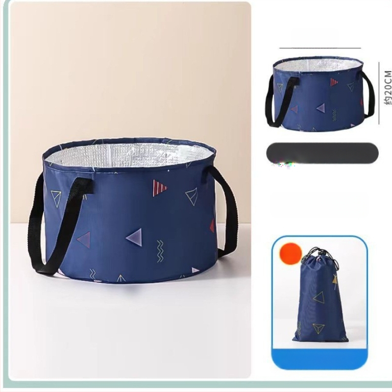 Vas pliabil portabil pentru picioare, pentru călătorii — PVC, design pliabil, pentru adulți