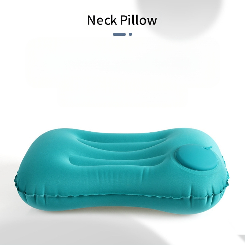 Utazási felfújható párna – Square modell, FlyingBear, 10 cm vastagság, környezetbarát PVC, súly 100 g