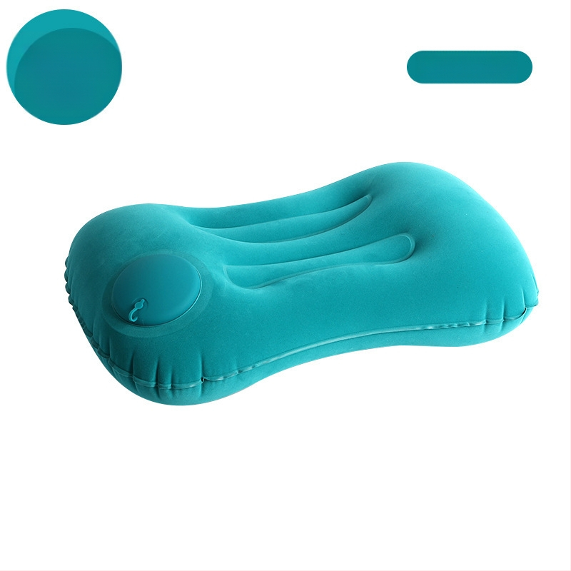 Utazási felfújható párna – Square modell, FlyingBear, 10 cm vastagság, környezetbarát PVC, súly 100 g