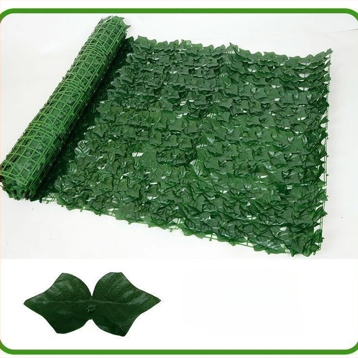 Mű falevél panel a falak és a mennyezet dekorálásához; ideális esküvők, kültéri terek és fotórekvizítumok számára — anyagok: műanyag, selyemvirágok, poliészter szövet; technikák: reliefes nyomás és szitanyomás.