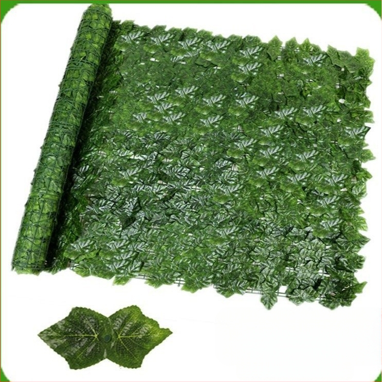 Mű falevél panel a falak és a mennyezet dekorálásához; ideális esküvők, kültéri terek és fotórekvizítumok számára — anyagok: műanyag, selyemvirágok, poliészter szövet; technikák: reliefes nyomás és szitanyomás.