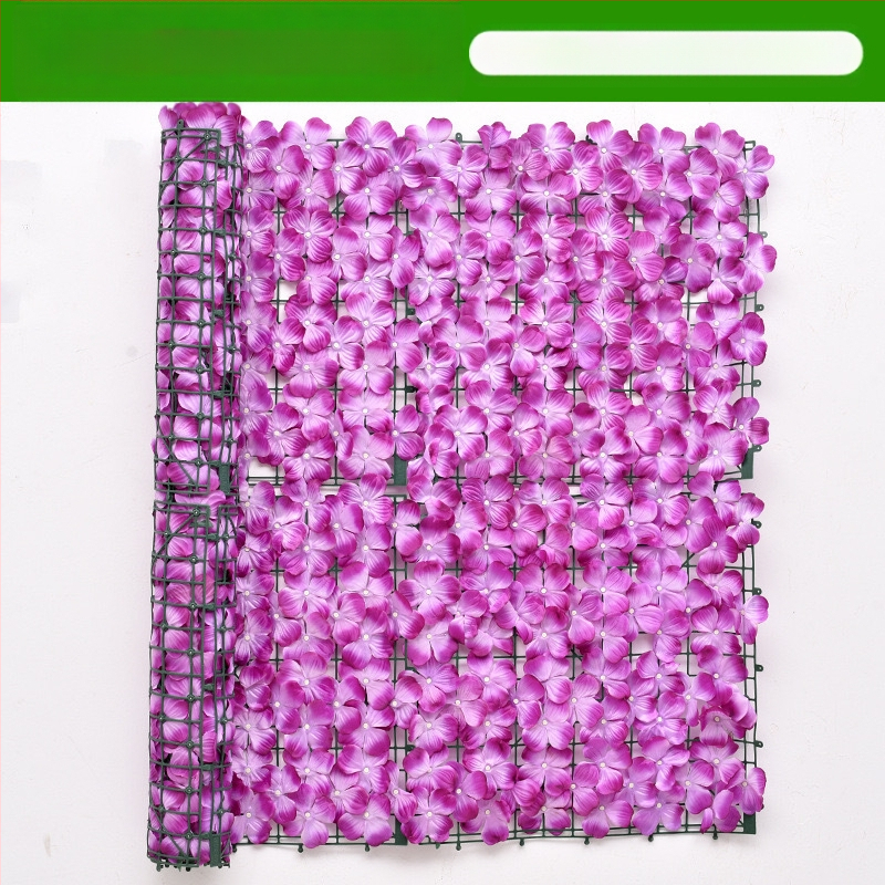 Mű falevél panel a falak és a mennyezet dekorálásához; ideális esküvők, kültéri terek és fotórekvizítumok számára — anyagok: műanyag, selyemvirágok, poliészter szövet; technikák: reliefes nyomás és szitanyomás.