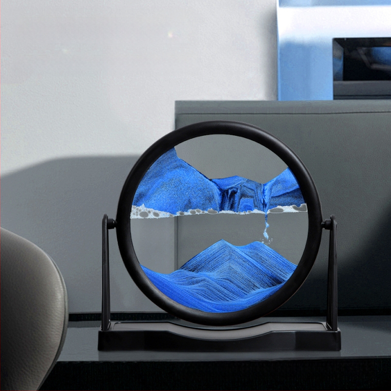 Nappali dísz homokfestés: 3D dinamikus homokfestő művészeti alkotás geometriai dizájnnal (Anyag: Üveg; Gyártási folyamat: Csiszolás; Felület: Polírozás; Függő forma: Dísz; Stílus: Geometria)