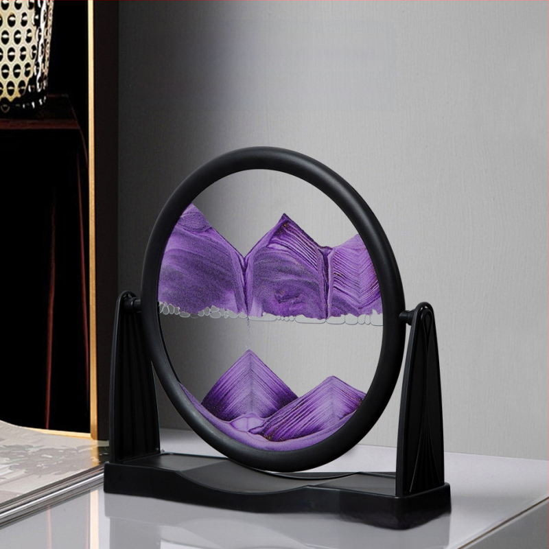 Nappali dísz homokfestés: 3D dinamikus homokfestő művészeti alkotás geometriai dizájnnal (Anyag: Üveg; Gyártási folyamat: Csiszolás; Felület: Polírozás; Függő forma: Dísz; Stílus: Geometria)