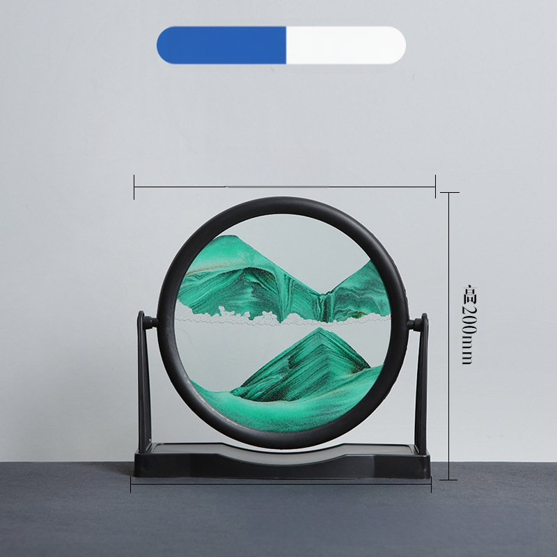 Nappali dísz homokfestés: 3D dinamikus homokfestő művészeti alkotás geometriai dizájnnal (Anyag: Üveg; Gyártási folyamat: Csiszolás; Felület: Polírozás; Függő forma: Dísz; Stílus: Geometria)