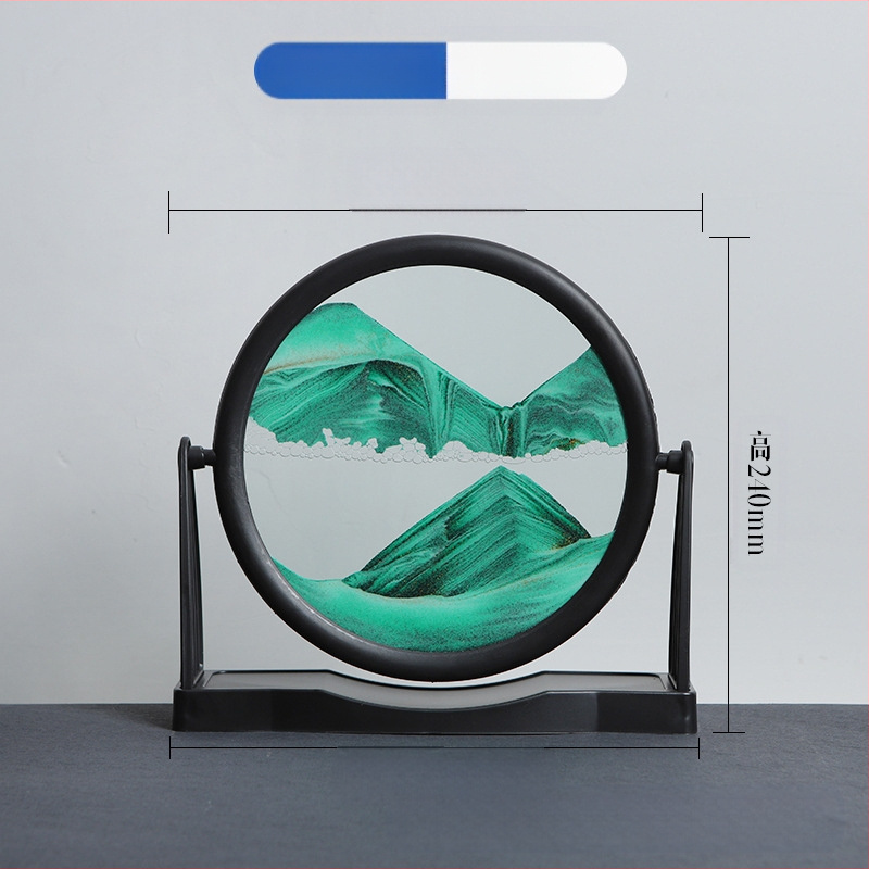 Nappali dísz homokfestés: 3D dinamikus homokfestő művészeti alkotás geometriai dizájnnal (Anyag: Üveg; Gyártási folyamat: Csiszolás; Felület: Polírozás; Függő forma: Dísz; Stílus: Geometria)