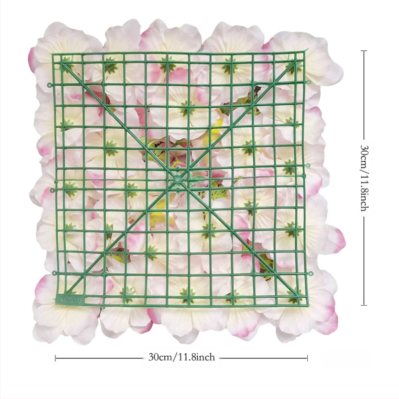 Dirbtinis gėlių sienos dekoras su plastikiniais ir šilko gėlėmis, Monetų sodo tema, Prekės ženklas Xinpeng