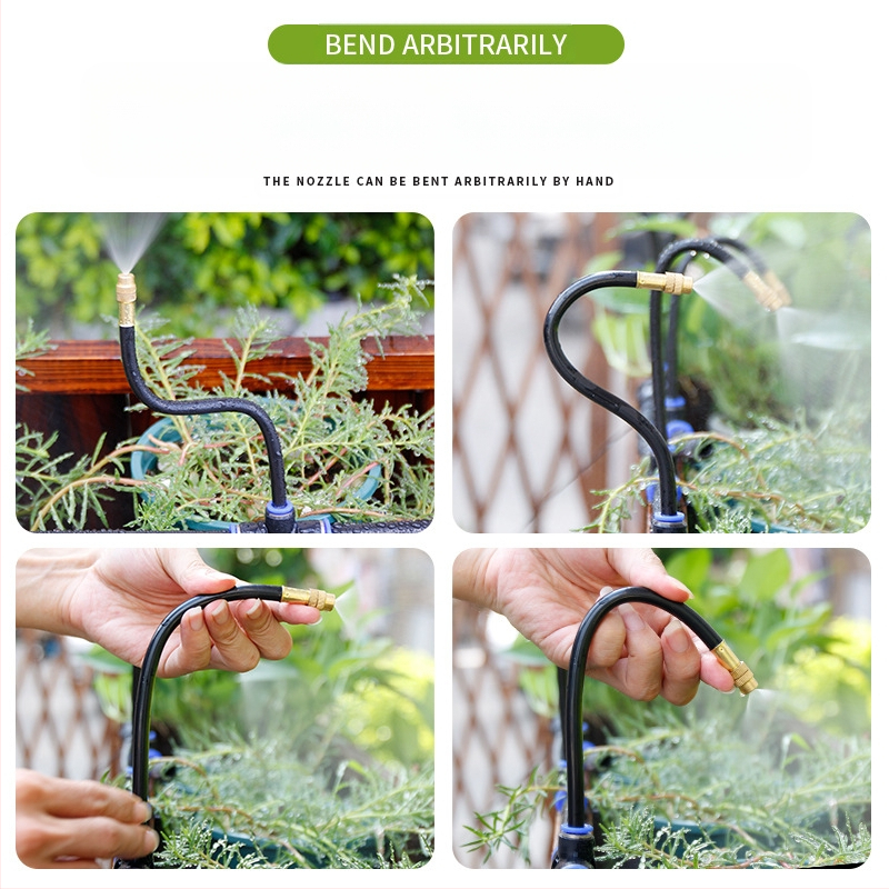 Mikro-raspršiva serija za navodnjavanje s podesivim kutem, 360° univerzalna mlaznica, brza instalacija plug-in, automatski raspršivač za kućnu baštu