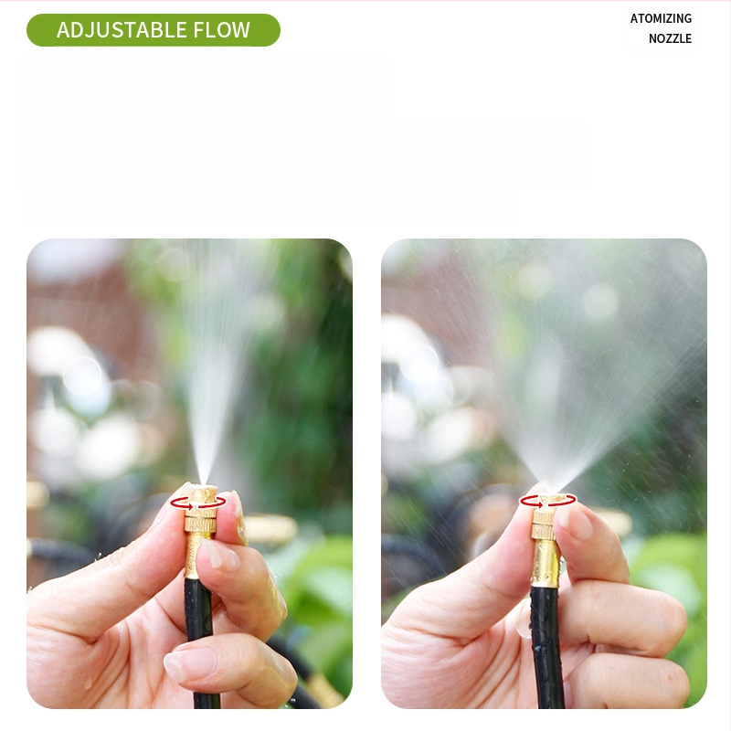 Mikro-raspršiva serija za navodnjavanje s podesivim kutem, 360° univerzalna mlaznica, brza instalacija plug-in, automatski raspršivač za kućnu baštu