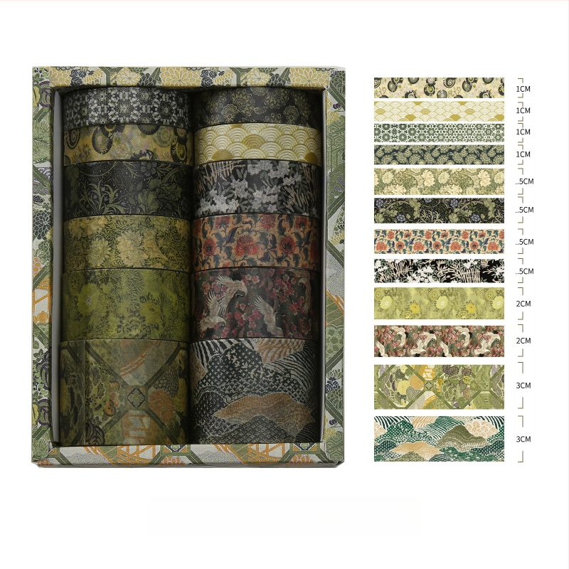 Kyoto Yanyun серия дневникова ващи лента и стикери, персонализируема, субстрат: ващи хартия, дебелина 0.02, обща употреба