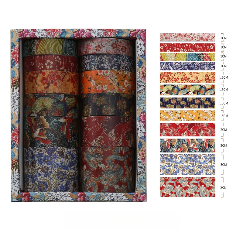 Kyoto Yanyun серия дневникова ващи лента и стикери, персонализируема, субстрат: ващи хартия, дебелина 0.02, обща употреба