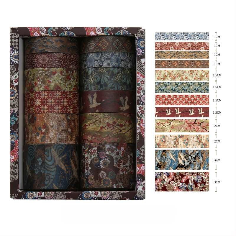 Kyoto Yanyun серия дневникова ващи лента и стикери, персонализируема, субстрат: ващи хартия, дебелина 0.02, обща употреба